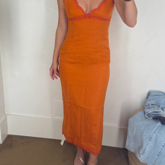 Reformation Sara Linen Dress - Picture 2 of 4